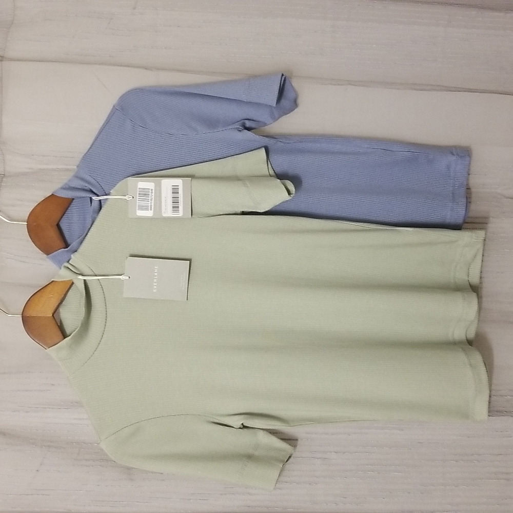 2 Everlane mock neck tops